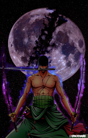 Zoro Android Wallpaper 3000x4688px