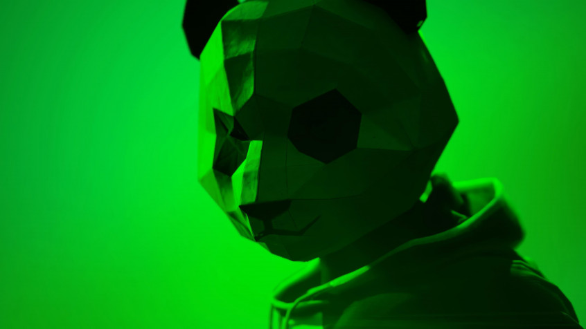 Panda Mask 4k UHD Wallpaper 3840x2160px