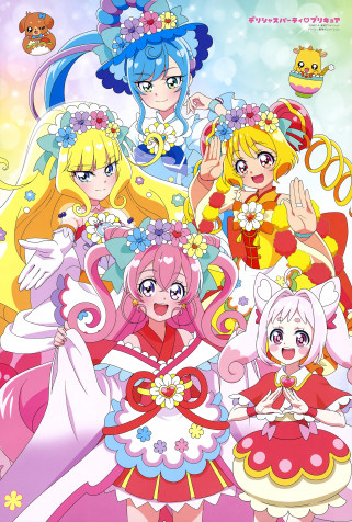 Delicious Party Precure Mobile Background 4099x6065px