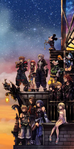 Kingdom Hearts Phone Wallpaper 1080x2160px