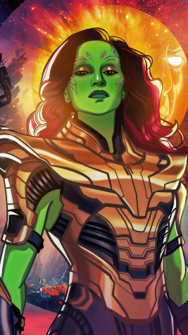 Gamora iPhone Wallpaper Image 1080x1920px