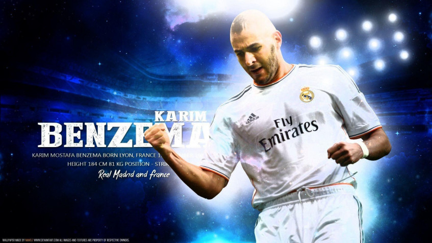 Karim Benzema Full HD 1080p Wallpaper 1920x1080px