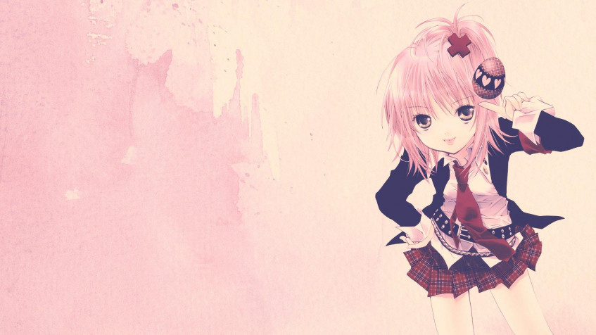 Chibi Anime Girl Full HD 1080p Wallpaper 1920x1080px