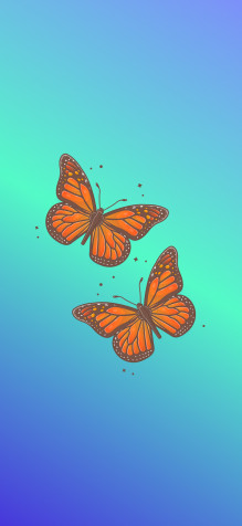 Butterfly Phone HD Background 1205x2609px