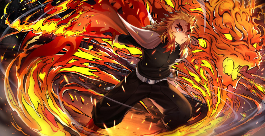 Kyojuro Rengoku Wallpaper Image 4027x2064px