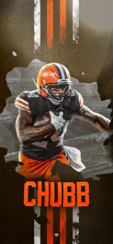 Nick Chubb iPhone Wallpaper 1080x2336px