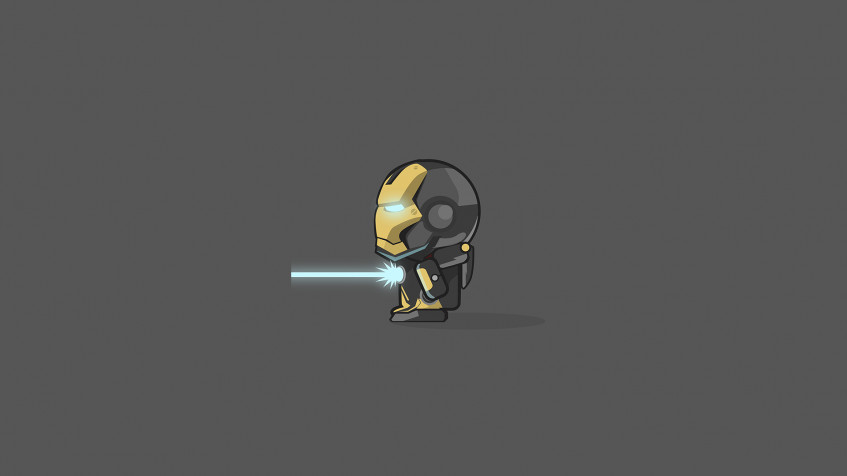 Iron Man Chibi Full HD 1080p Wallpaper 1920x1080px