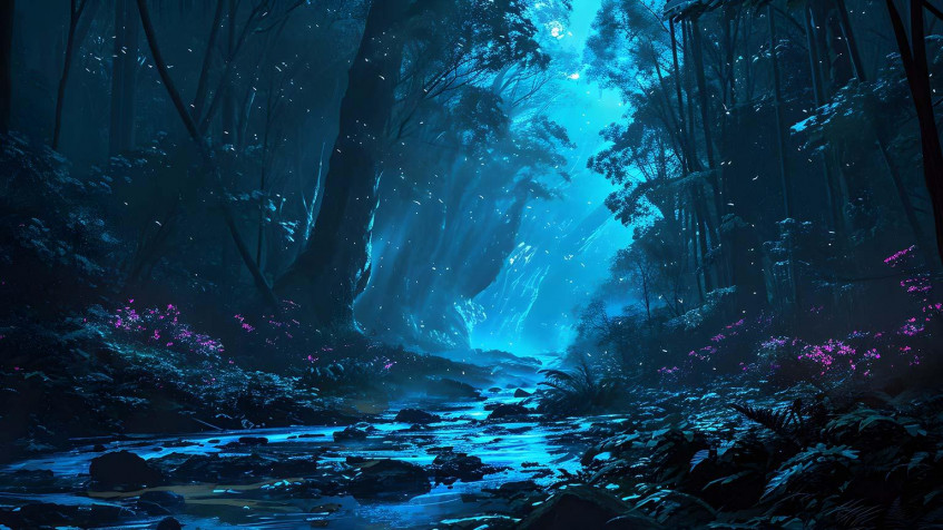 Forest Desktop HD Background 1536x864px