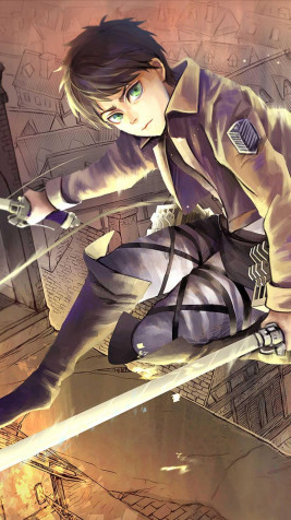 Eren Yeager Android Wallpaper Image 1080x1920px