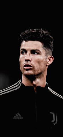 Ronaldo Black Mobile Background 945x2048px