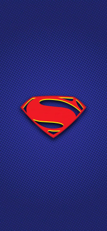 Superman Logo Wallpaper for iPhone 887x1920px