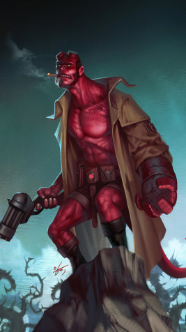 Hellboy 4k Phone Wallpaper 2160x3840px