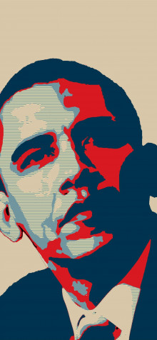 Barak Obama iPhone 14 Plus Wallpaper 1284x2778px