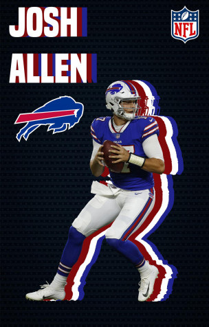 Josh Allen Phone Background 1356x2124px