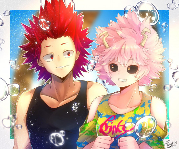 Mina Ashido HD Background 2048x1708px