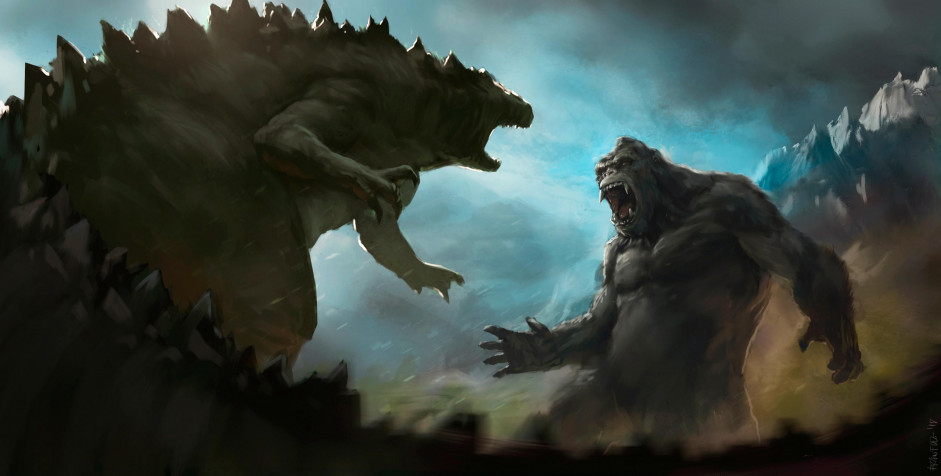 Godzilla Vs Kong MacBook Background 3504x1772px