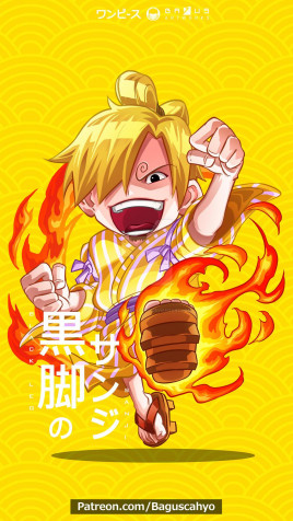 Sanji Mobile Background 1024x1819px