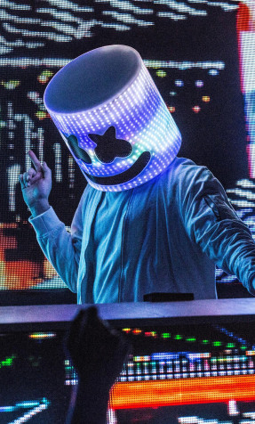 Marshmello Mobile Background 1280x2120px