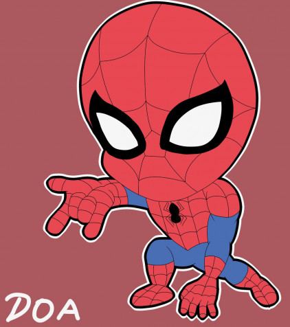 Chibi Spider Man Android Wallpaper Image 1280x1443px