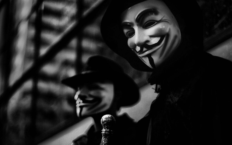 Anonymous Man Widescreen HD Wallpaper 1920x1200px