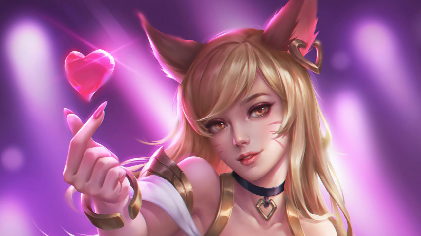 Ahri League Of Legends Full HD 1080p Wallpaper 1920x1080px