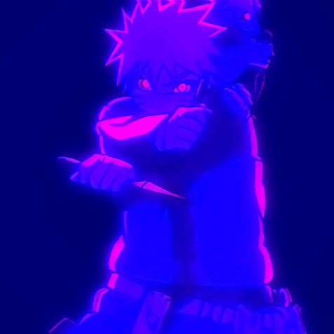 Naruto Neon Wallpaper for iPhone 2048x2048px