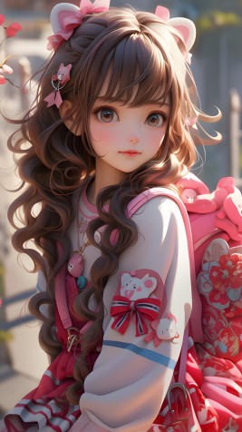 Cute Girl iPhone Background Image 1080x1920px