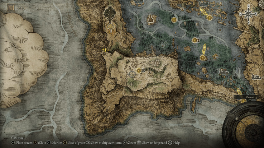 Elden Ring Map Full HD 1080p Wallpaper 1920x1080px