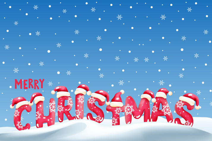 Merry Christmas Desktop HD Background 5669x3779px