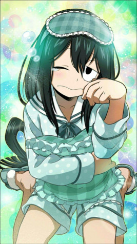 Tsuyu Asui Phone HD Background 1080x1920px