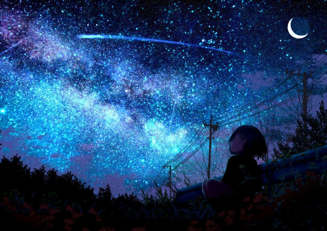 Alone Anime Girl Pc Laptop Background 2048x1451px