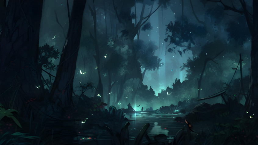 Dark Forest 4k UHD Wallpaper 3840x2160px