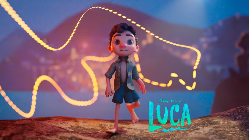 Luca Pixar Full HD 1080p Wallpaper 1920x1080px