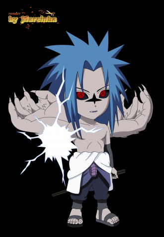 Sasuke Chibi Mobile Wallpaper 2500x3600px