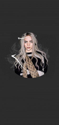 Billie Eilish Android Wallpaper 1080x2280px