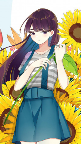 Komi Can T Communicate Mobile Background 1080x1920px