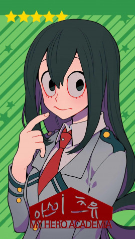 Tsuyu Asui Phone Background 1228x2173px