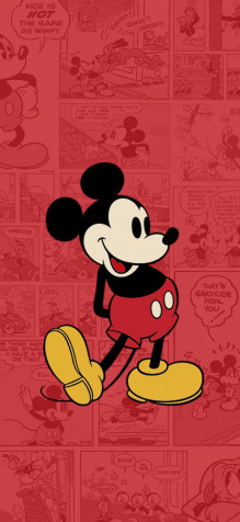 Mickey Mouse iPhone Background Image 1301x2820px