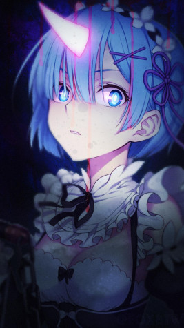 Rem Wallpaper for iPhone 1242x2208px