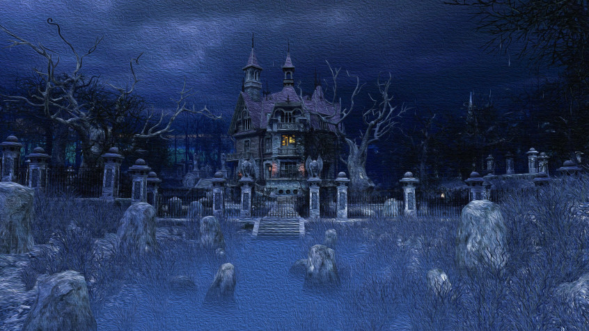 Haunted Mansion 4k UHD Wallpaper 3840x2160px