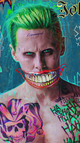 Jared Leto Joker Phone HD Background 1080x1920px