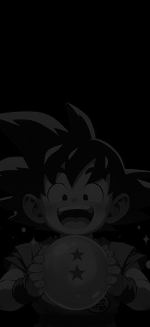 Goku Chibi Phone Wallpaper 2000x4329px