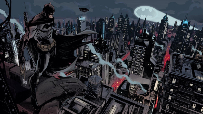 Batman Comic Cartoon Full HD 1080p Wallpaper 1920x1080px