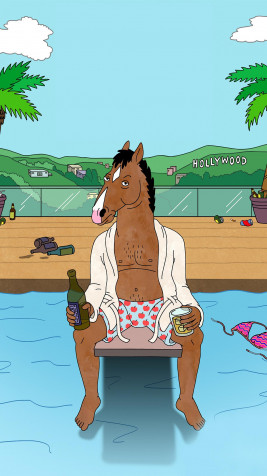 Bojack Horseman Mobile Background 1242x2208px