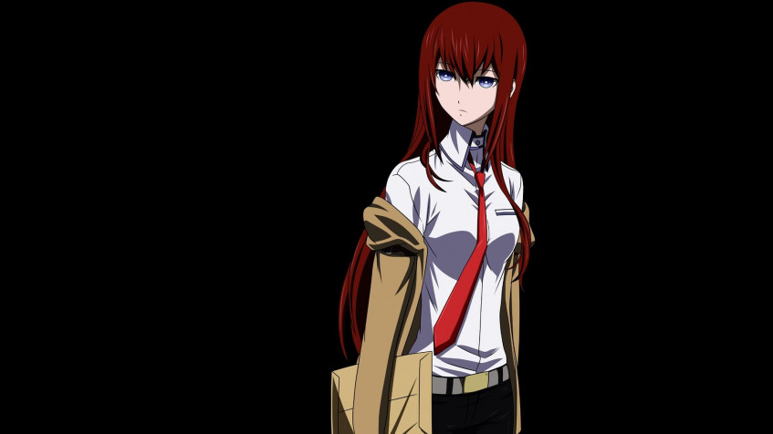 Kurisu Makise Full HD 1080p Wallpaper 1920x1080px