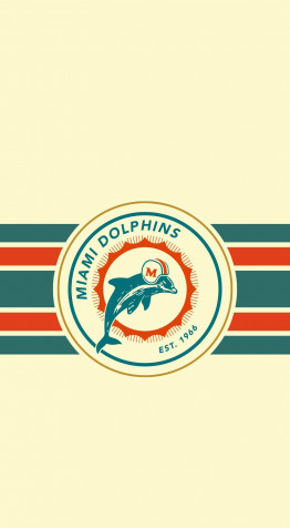 Miami Dolphins Logo iPhone Wallpaper 1080x1960px