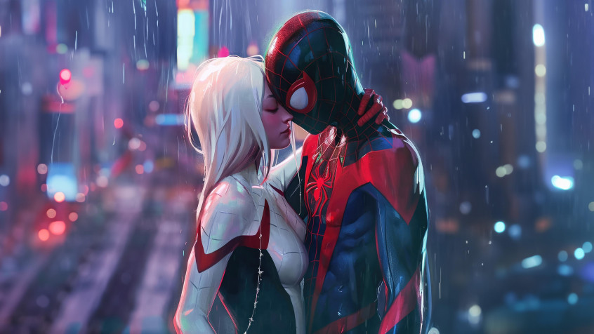 Miles And Gwen HD Wallpaper 5120x2880px