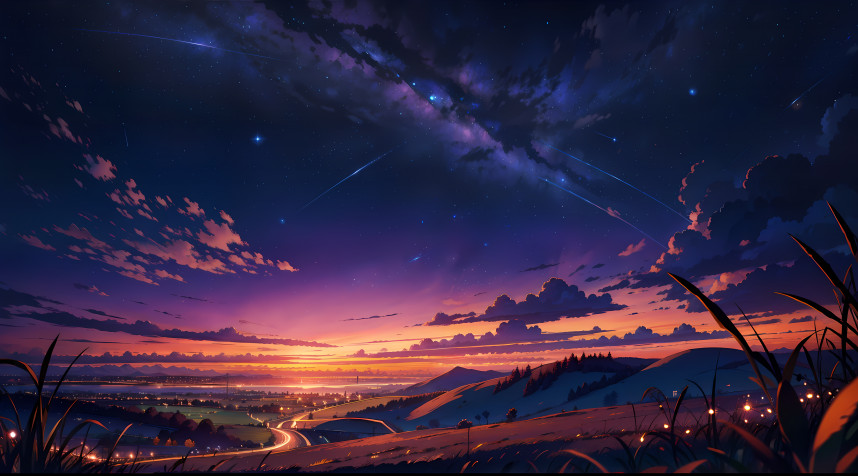 Anime Landscape Desktop Background 4096x2272px