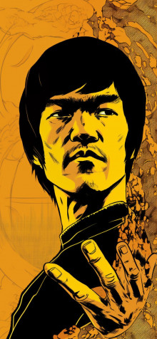 Bruce Lee Phone Background Image 1183x2560px