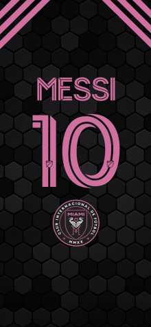 Lionel Messi Inter Miami iPhone 14 Plus Wallpaper 1284x2778px